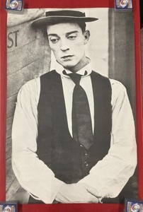 Original 1966 Vintage Buster Keaton Movie Poster 29x41 – Silent Film Icon – Rare