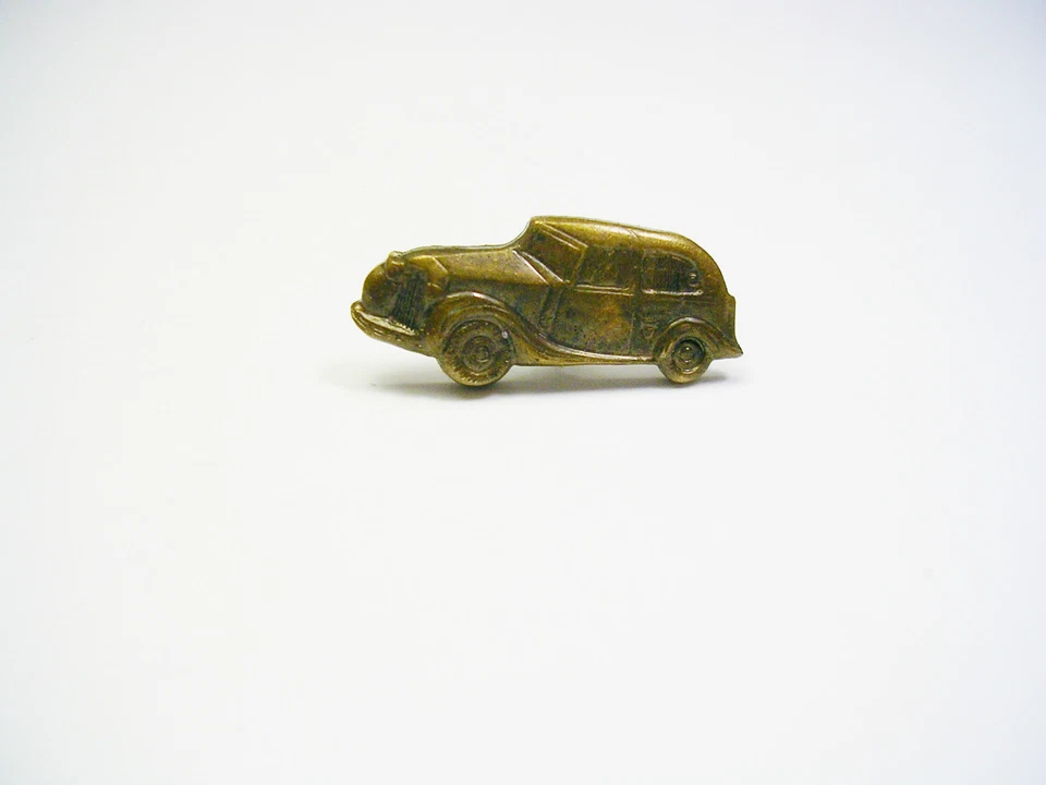 VINTAGE TIE TACK TIE PIN *OLD AUTOMOBILE * COPPER TIE TAC TIE ACCESSORY MEN GIFT - Image 2 of 3