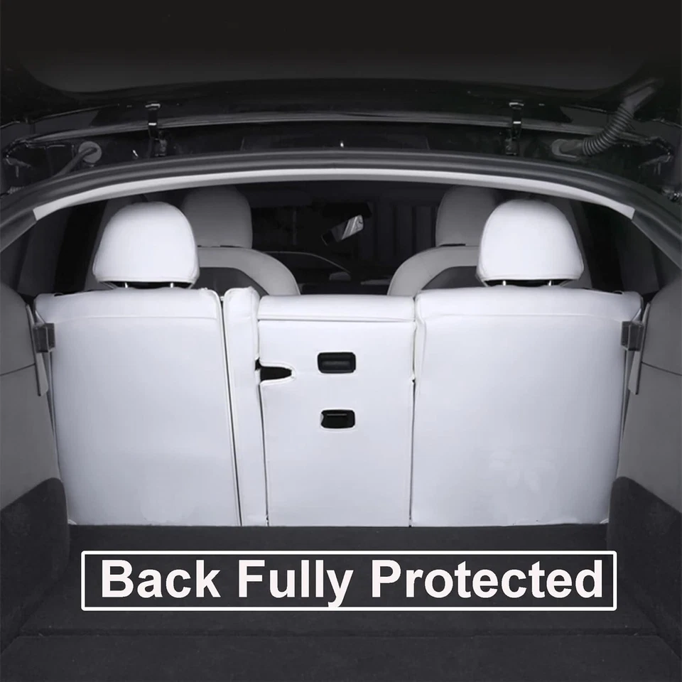 2020-2024 Tesla Model Y Seat Cover Custom Fit for 5 Seat - Synthetic Leather - Image 4 of 4