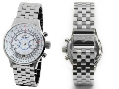  POLJOT CHRONO BLUE ANGELS 3133 WEISS FULL SET EDELSTAHLARMBAND GLASBODEN DE