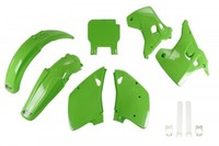 Kunststoffverkleidung Kit Full Kawasaki KX 125 - 250 1993 Ufo Plast GrüN