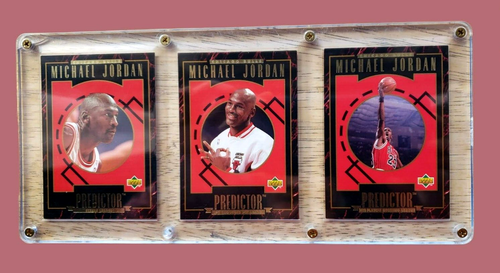 MICHAEL JORDAN 1995 Upper Deck Predictor Redemption H3 H4 & H5 Lot Of 4 W/Case - Picture 2 of 19