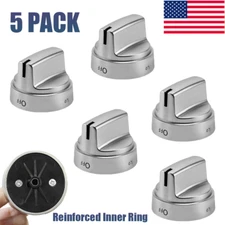 5 PCS Replace For GE Gas Range Stove Control Knobs - WB03X24818 Stove Knobs US