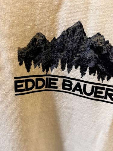 NWT Mens 2XL Eddie Bauer White Graphic Long Sleeve Graphic Mountain Tee Shirt - Picture 3 of 8