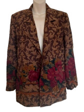 Vintage Designer Valentino Miss V 100% Wool Jacket Size 44 Italy - 12 Uk