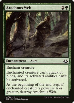 Magic MTG TCG Modern Masters 2017 Arachnus Web 118/249