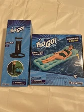 Bestway H2OGO Comfort Plush Pool Lounge Float mat 69"x27"x10" W/ Air Pump