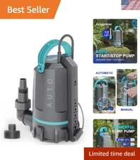 High Flow 3159 GPH Aquastrong Submersible Pump - Easy Install, Durable Design