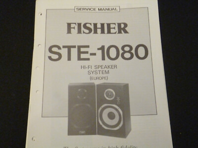 Original Service Manual Schaltplan Fisher STE-1080