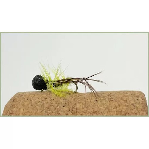 Hopper Trout Flies, 6 pack Olive Booby Hoppers, Choice of sizes