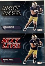Michael Mayer ND Star TE, Sage Draft 2023 Next Levet #198 Red and Black