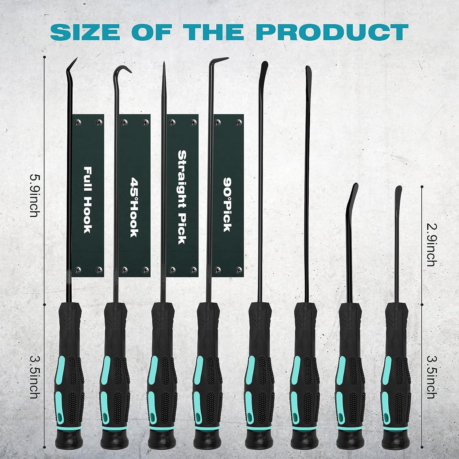 8PCS Pick and Hook Set, Pick Tool Set for Car Auto Oil Seal/O-Ring Seal Gasket P