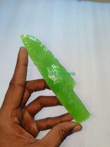 Green Aventurine Glass Knife Hand Knapped Crystals Dagger Swords 5.5-6" Inches - Picture 2 of 6