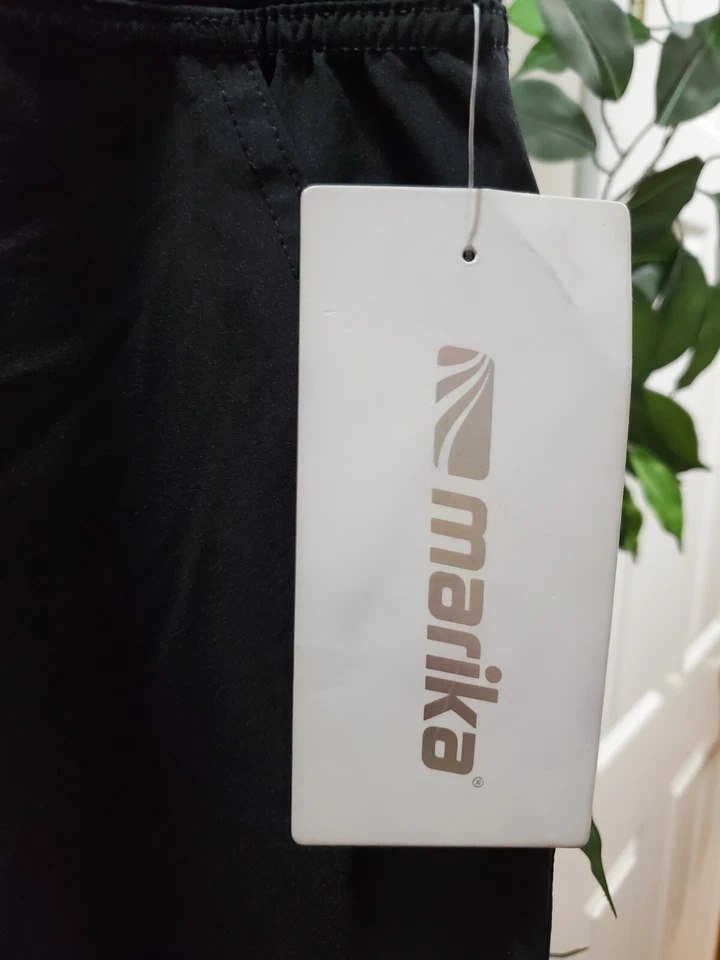 Pantalón de yoga Marika para mujer negro poliéster frente plano tirar con cordón talla XL Foto 4 de 4