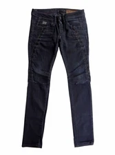 G Star Raw 3301 'Bexter' Women's Designer Black Denim Stretch Jeans - W25 L32