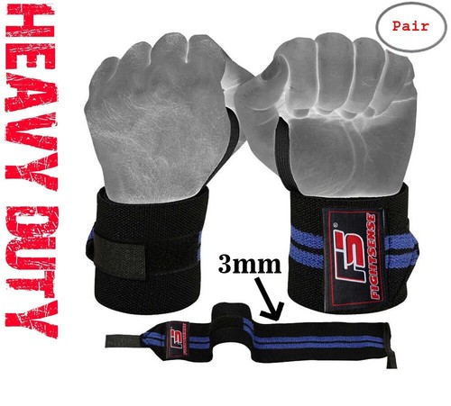 CROSSFIT Gym WEIGHT LIFTING Wrist Wraps LIFTING STRAPS for POWER LIFTING Support - Afbeelding 90 van 156