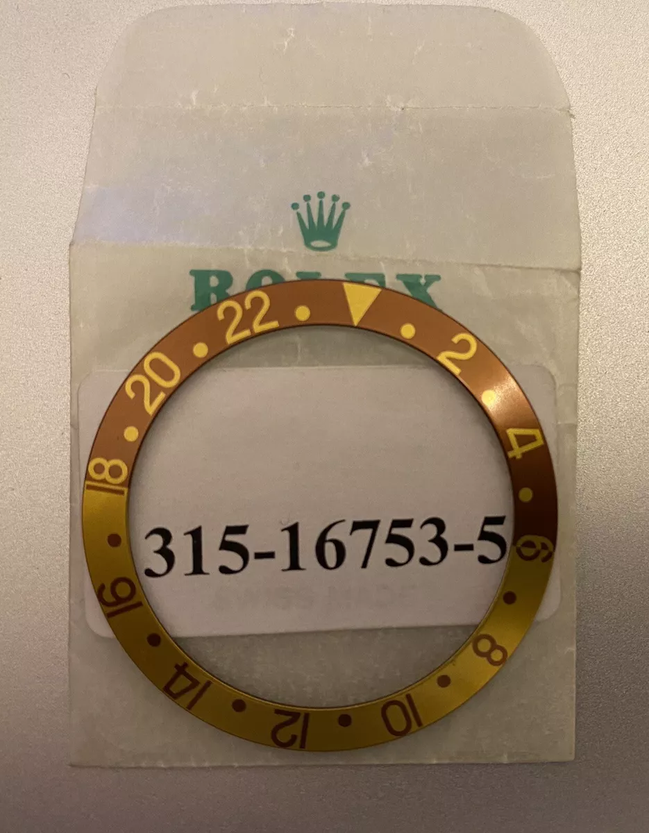 INSERTO GHIERA 315 16753 5 ORIGINALE PER ROLEX GMT MASTER OCCHIO