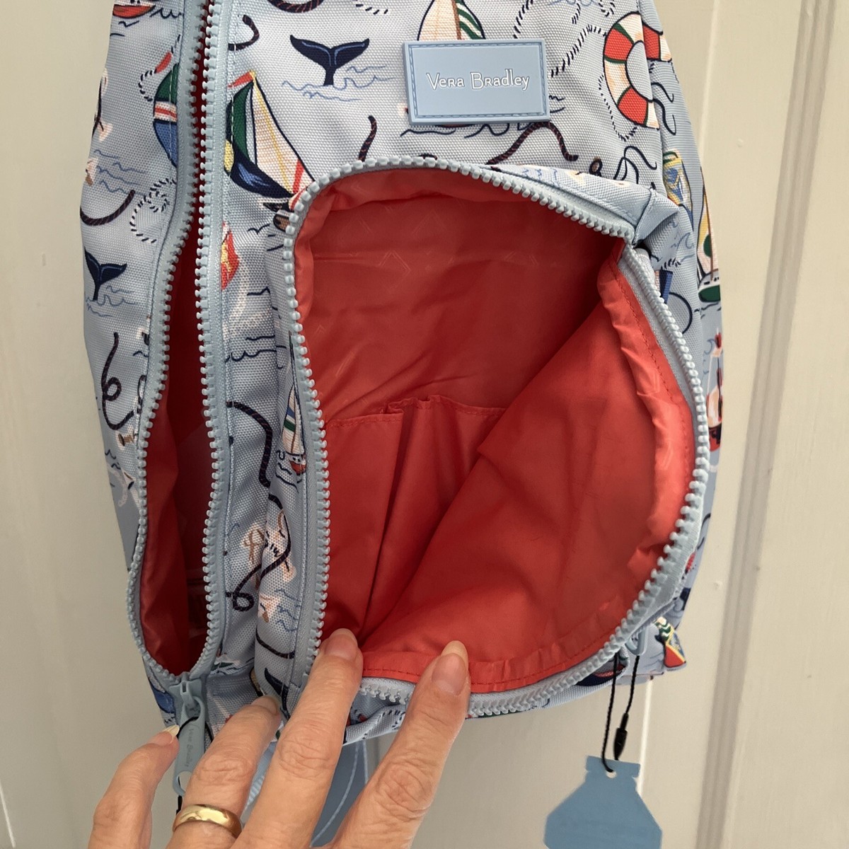 Vera Bradley Really Regatta Slingback Backpack Outlet Ultralight Sling Backpack - Polyester | Vera Bradley  main image 4