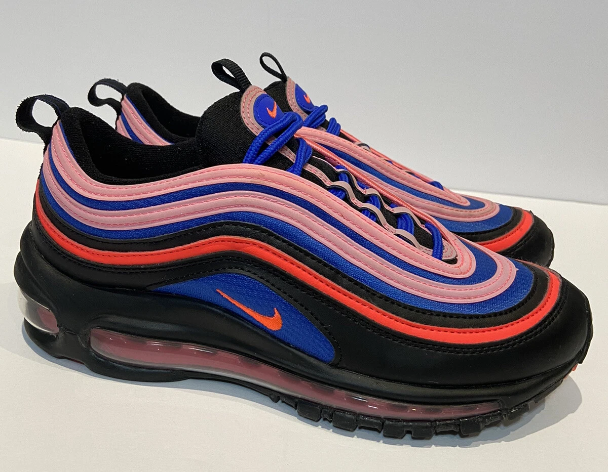 El diseño Tratado reservorio Nike Air Max 97 GS Black Pink Racer Blue Size 6Y-Women's Size 7.5  CT1578-001 | eBay