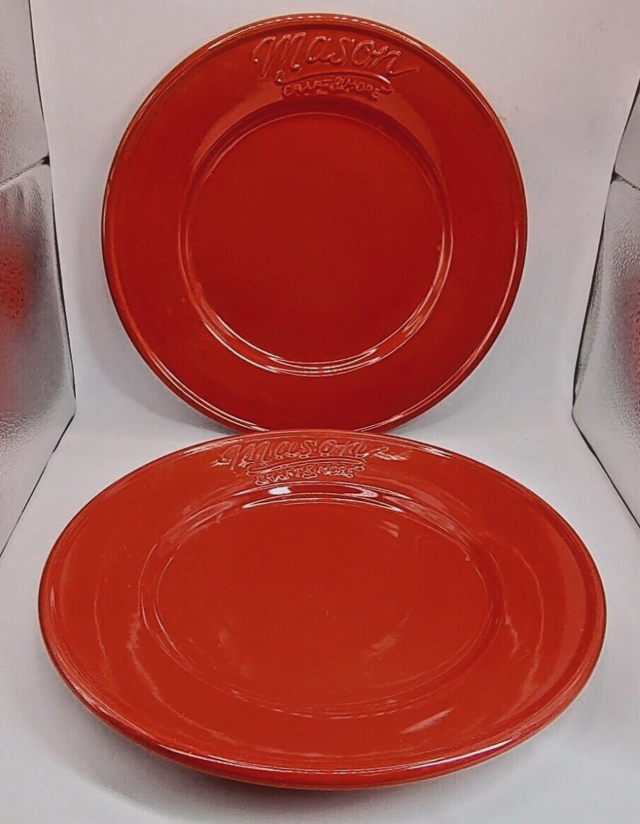 Mason Craft More Dinner Plates Red 11 3/8