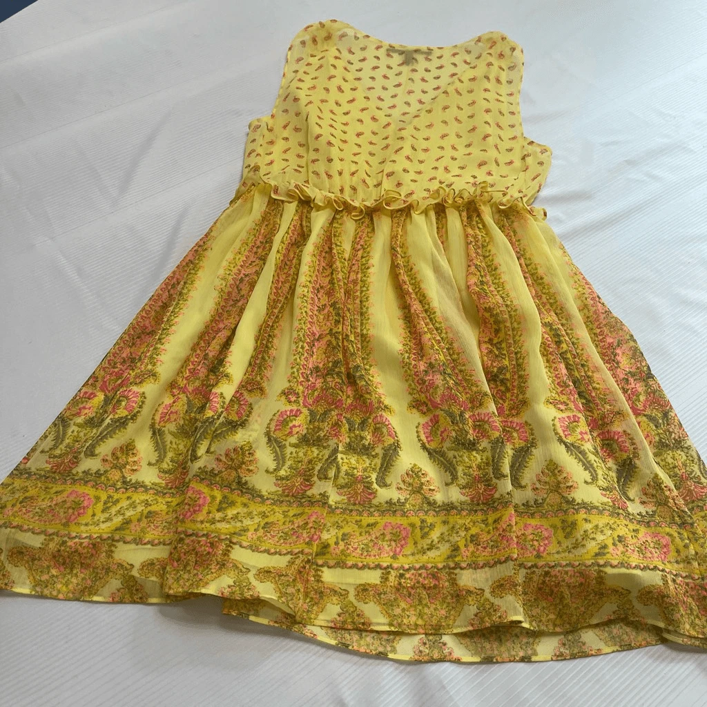 UNDERCOVER Abito Paisley Giallo Victoria's Secret Taglia S P Small