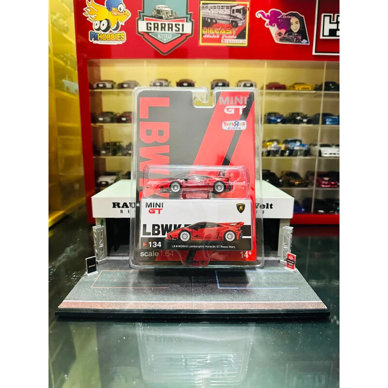 Mini GT #134 LB WORKS Lamborghini Huracán GT - Rosso Mars ToysRUs