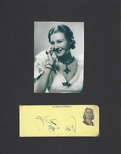 BINNIE BARNES ACTRESS SIGNED  AUTOGRAPH DISPLAY