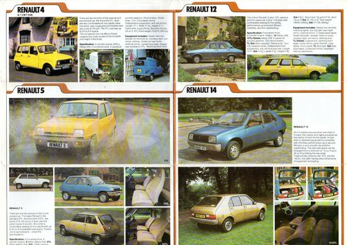 Renault Range 1978-79 UK Market Foldout Brochure 4 5 6 12 14 16 18 15 17 20 30 - Picture 2 of 2