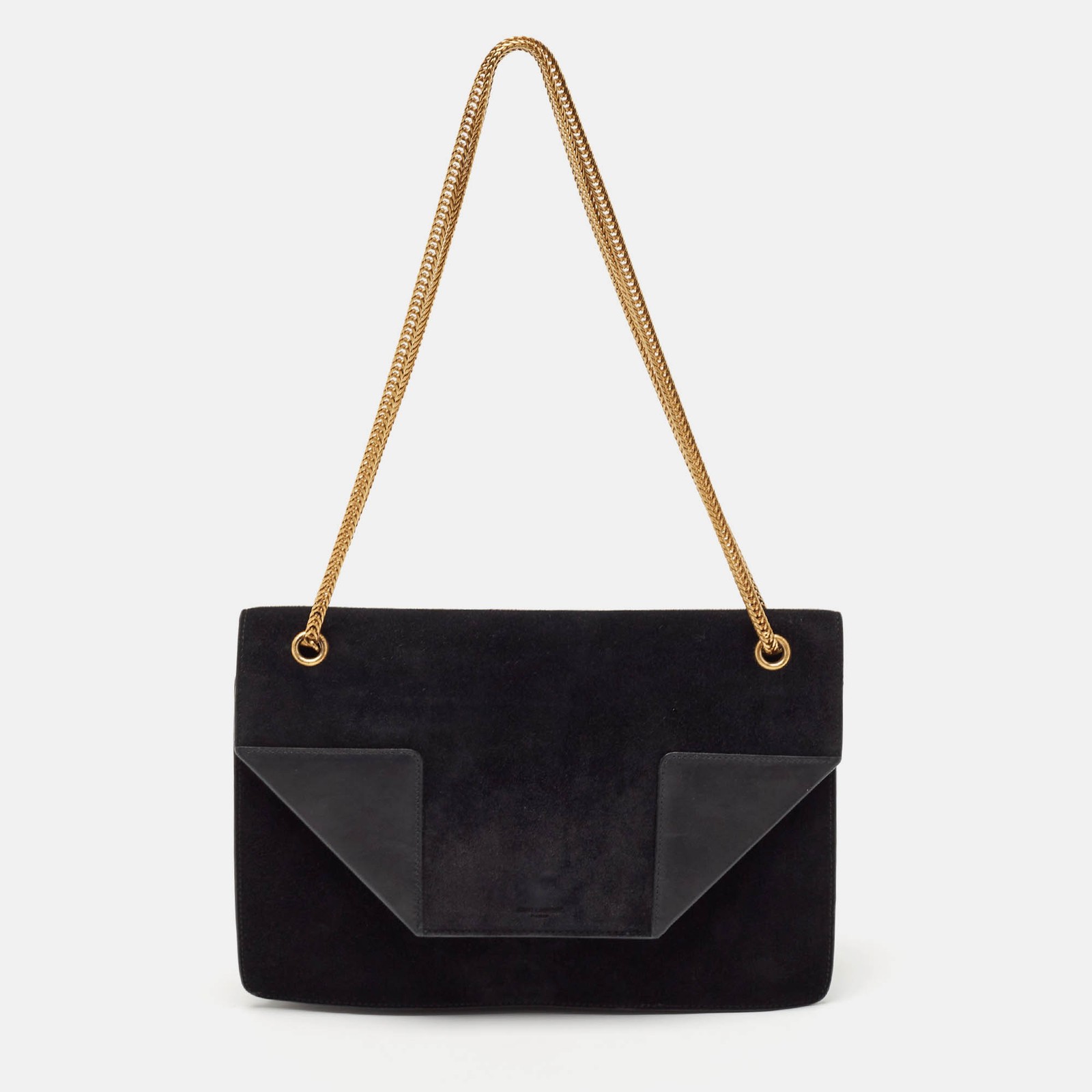 Saint Laurent Medium Betty Shoulder Bag in Black Suede