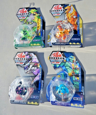 Bakugan Evolutions Platinum Series True Metal Lot of 4 Sealed - RARE