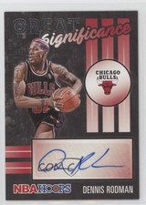 2020-21 Panini NBA Hoops Great SIGnificance Dennis Rodman #GS-DRO Auto HOF 1q7