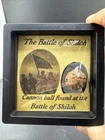 Civil War Cannon Ball from The Battle of Shiloh, Tennessee with Display Case