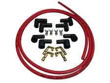 MSD 8.5mm Super Conductor Universal Coil Wire Kit HEI Socket boots terminals RED