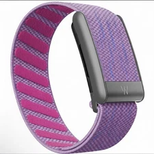 Whoop 5.0/MG Superknit Band - Pink/Purple - Silver Clasp/link - Whoop Logo