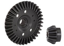 Traxxas Ring gear, Differential/ Pinion Gear machined, spiral cut  rear 6879r