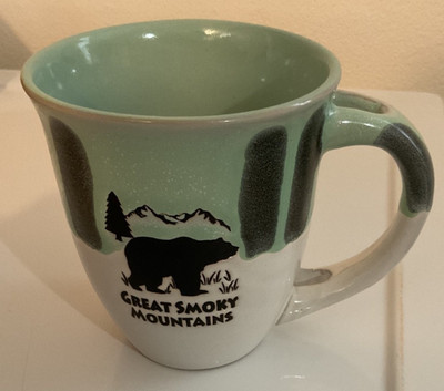Great Smoky Mountains Bear Stoneware Mug by My Cafe Special Glazing Technique