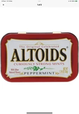 Altoids Peppermint Mints 1.76 Ounce Pack of 9 Strong Breath Fresheners Exp 2027