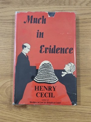 1957 Much in Evidence by HENRY CECIL 1st edition, Vintage Book