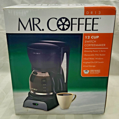MR. COFFEE 12 Cup Switch Brew/Pause Coffeemaker DR13 2006 Sunbeam New Sealed Box