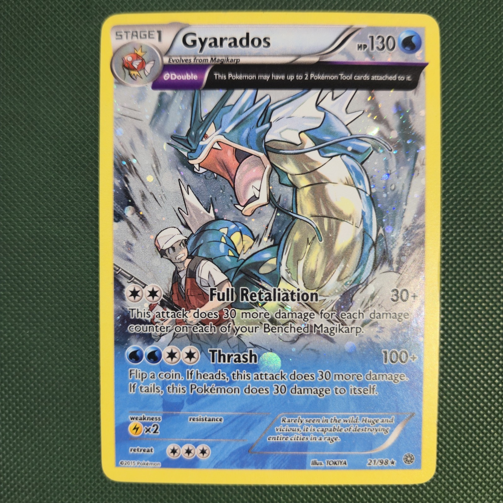 MP Cosmos Holo Gyarados 21/98 XY Ancient Origins Promo Nintendo Pokemon Card