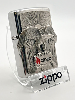 Original Neu 2011 Zippo Feuerzeug MAGNIFICENT 3-D RISING SUN EAGLE HEAVY EMBLEM