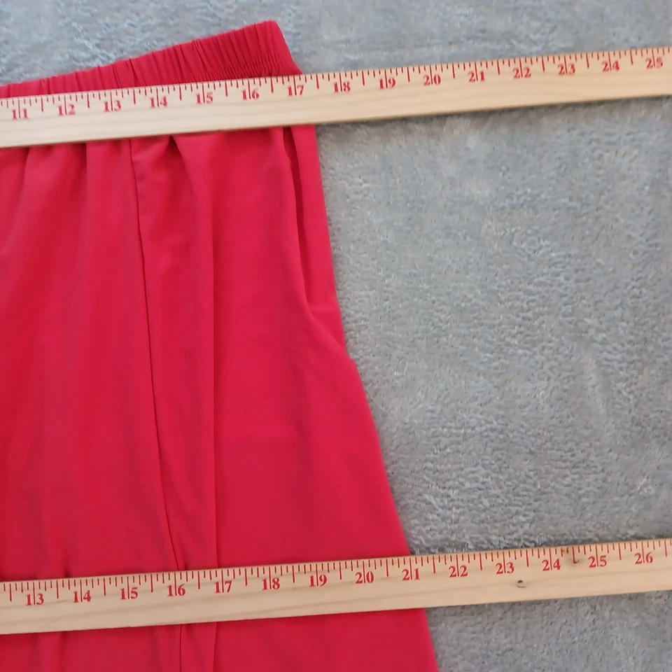 Falda Marca Slinky Talla Grande 1X Rosa Larga Tirar Maxi Doble Abertura Foto 2 de 4