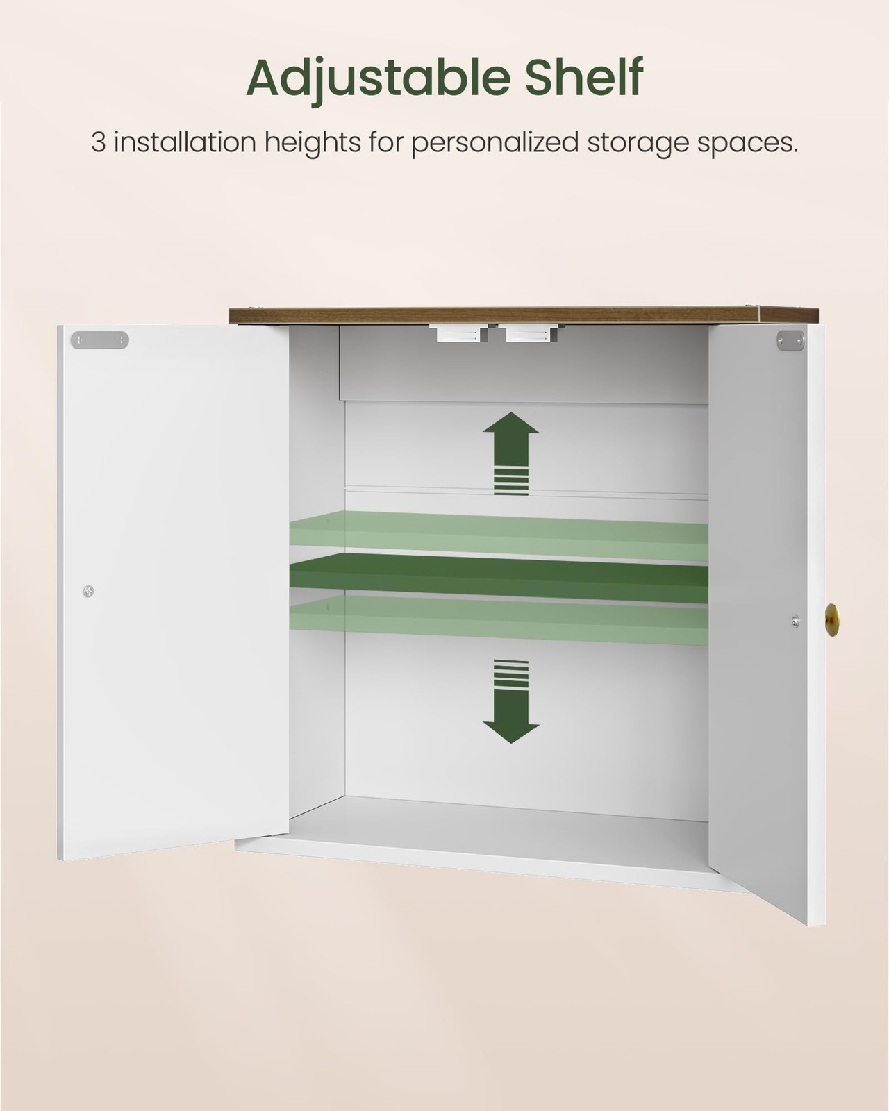 CHOEZON Bathroom Wall Cabinet, Medicine Cabinet with Adjustable Shelf, Modern...