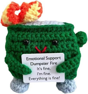 Emotional Support Dumpster Fire- Nuggets Positive Green 