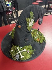 Earthy Witch Hat Halloween Costume Accessory Adult One Size Fits All Handmade