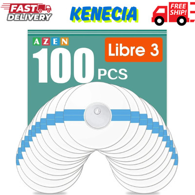 100 Pack Freestyle Sensor Covers for Libre 3 Waterproof Adhesive Patches