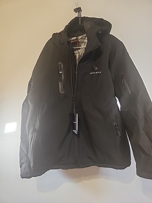 SOLJIKYE Heated Jacket with Battery,Waterproof Heated Coat w/Hood SLIM FIT XXL