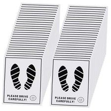 00 Pcs Paper Car Floor Mats - 20"x6" Disposable Auto Floor Pads with 1