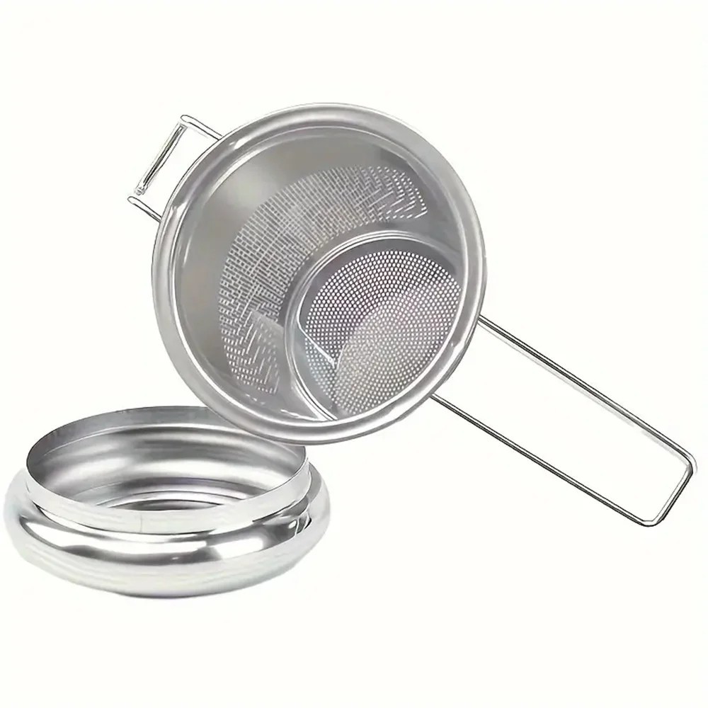 Stainless Steel Tea Filter with Folding Handle Loose Leaf Strainer with Lid*