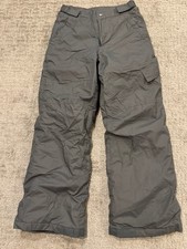Columbia Snow Pants Kids Medium Ski Pants Gray Youth M 10 - 12